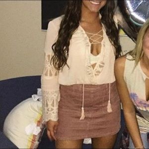 Blush Long Sleeve Blouse